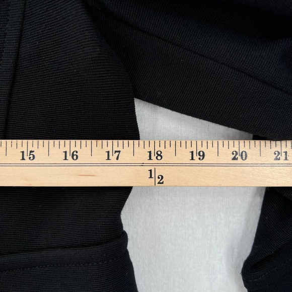 ANTHROPOLOGIE Jacket Womens Small Black Sylvia Surin Ponte Knit Moto Jacket - Picture 14 of 16